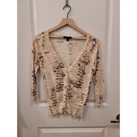 Banana Republic Animal Print Cardigan - Picture 1 of 6